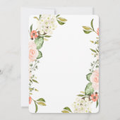 Autumn Pumpkin Blume Blätter Baby Shower Einladung (Rückseite)