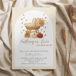 Autumn Pumpkin Boho Baby Shower Einladung
