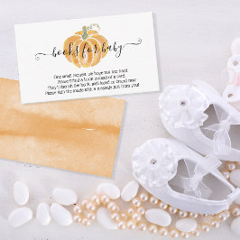 Autumn Pumpkin Books for Baby Begleitkarte