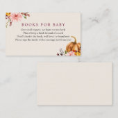 Autumn Pumpkin Books for Baby insert card (Vorne/Hinten)