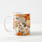 Autumn Pumpkin Bouquet Design Kaffeetasse (Links)