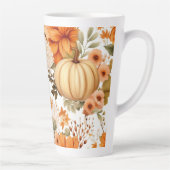 Autumn Pumpkin Bouquet Design Milchtasse (Rechts)