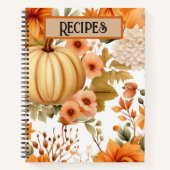 Autumn Pumpkin Bouquet Design Notizblock (Vorderseite)