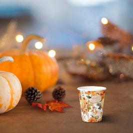 Autumn Pumpkin Bouquet Design Pappbecher