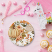 Autumn Pumpkin Bouquet Design Pappteller (Party)