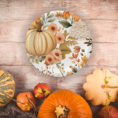 Autumn Pumpkin Bouquet Design Pappteller