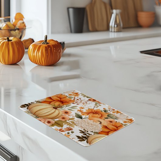 Autumn Pumpkin Bouquet Design Schneidebrett
