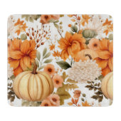 Autumn Pumpkin Bouquet Design Schneidebrett (Vorderseite)