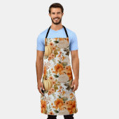 Autumn Pumpkin Bouquet Design Schürze (Getragen)