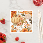 Autumn Pumpkin Bouquet Design Serviette (Beispiel)