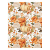 Autumn Pumpkin Bouquet Design Tischdecke (Vorderseite)