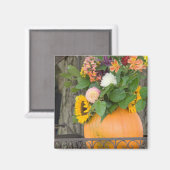 Autumn Pumpkin Bouquet Magnet (Vorderseite/Rückseite)
