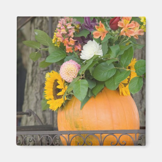 Autumn Pumpkin Bouquet Magnet (Vorne)