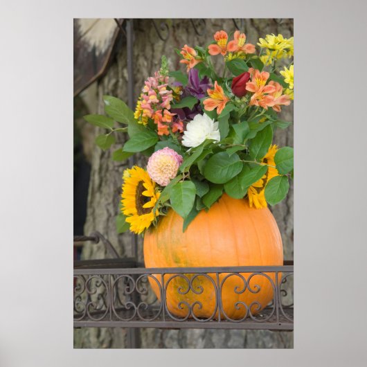 Autumn Pumpkin Bouquet Poster (Vorne)