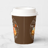 Autumn Pumpkin Brown Pappbecher (Rechts)