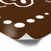 Autumn Pumpkin Brown Poster (Ecke)