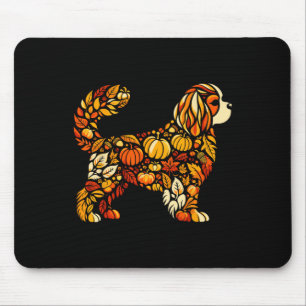 Autumn Pumpkin Cavalier King Charles Spaniel Danke Mousepad