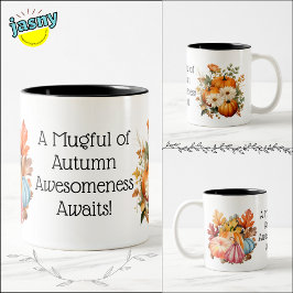 Autumn Pumpkin Celebration Zweifarbige Tasse