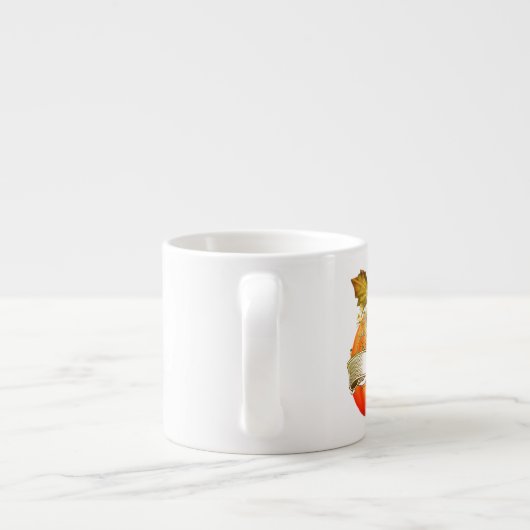 Autumn pumpkin customizeable espressotasse (Rückseite)