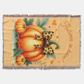 Autumn Pumpkin Decke (Vorderseite)