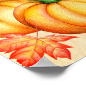 Autumn Pumpkin | Erntedank Banner Poster (Ecke)