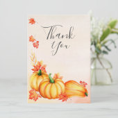 Autumn Pumpkin | ERNTEDANK Karte (Stehend Vorderseite)