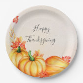 Autumn Pumpkin | ERNTEDANK Pappteller (Vorderseite)