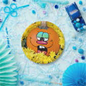 Autumn Pumpkin Face Pappteller (Party)