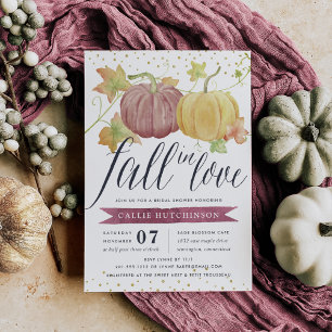 Autumn Pumpkin Fall-Brautparty Einladung
