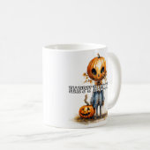 Autumn Pumpkin Fiend | Frohe Halloween Kaffeetasse (VorderseiteRechts)