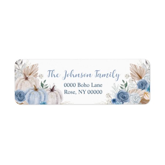Autumn Pumpkin Floral, Address (Vorne)