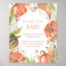 Autumn Pumpkin Floral Baby Shooting Books for Baby