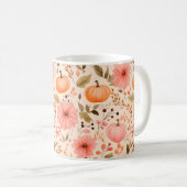 Autumn Pumpkin Floral Tasse (VorderseiteRechts)
