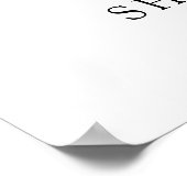 Autumn Pumpkin Florals Brautparty Begrüßungszeiche Poster (Ecke)