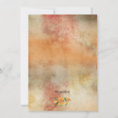 Autumn Pumpkin Gender Neutral Baby Shower Einladung (Rückseite)