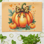 Autumn Pumpkin Geschirrtuch (Gefaltet)