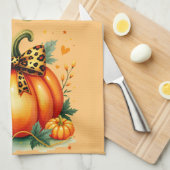 Autumn Pumpkin Geschirrtuch (Viertel Falte)