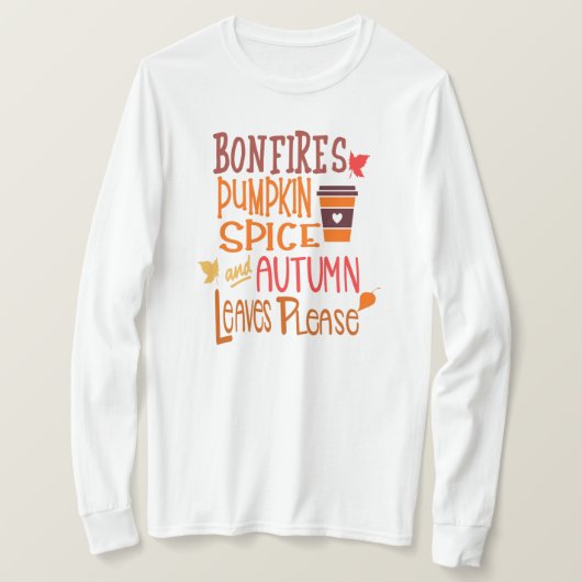Autumn Pumpkin Gewürz T - Shirt (Design vorne)