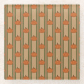 Autumn Pumpkin Glasuntersetzer (Vorderseite)