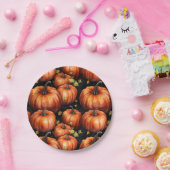 Autumn Pumpkin Halloween Pappteller (Party)