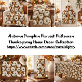 Autumn Pumpkin Harvest Pattern | Rustikaler Fall Badematte
