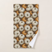 Autumn Pumpkin Harvest Pattern | Rustikaler Fall Badhandtuch Set (Handtuch)