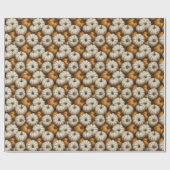 Autumn Pumpkin Harvest Pattern | Rustikaler Fall Geschenkpapier (Flach)