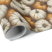 Autumn Pumpkin Harvest Pattern | Rustikaler Fall Geschenkpapier (Rolleneckpunkt)