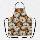 Autumn Pumpkin Harvest Pattern | Rustikaler Fall Schürze (Vorderseite)