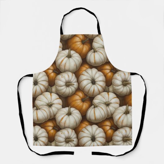 Autumn Pumpkin Harvest Pattern | Rustikaler Fall Schürze (Vorderseite)