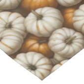 Autumn Pumpkin Harvest Pattern | Rustikaler Fall Tischdecke (Schrägansicht)