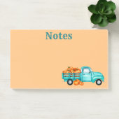 Autumn Pumpkin Harvest Truck Post-It Notes Klebezettel (Büro)