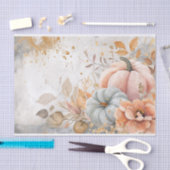 Autumn Pumpkin Herbstlaubs Rustic Decoupage Seidenpapier (Handwerk)