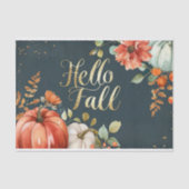Autumn Pumpkin Herbstlaubs Rustic Decoupage Seidenpapier (Vorderseite)
